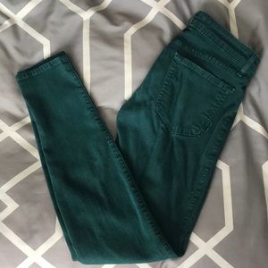 Rich & Skinny Forest Green Skinny Jeans Size 27